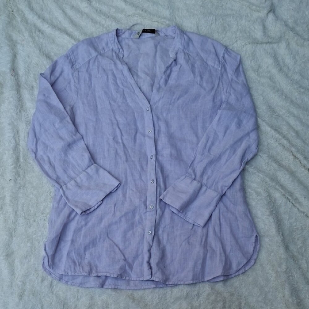 Zara Blue Casual Button Down Shirt